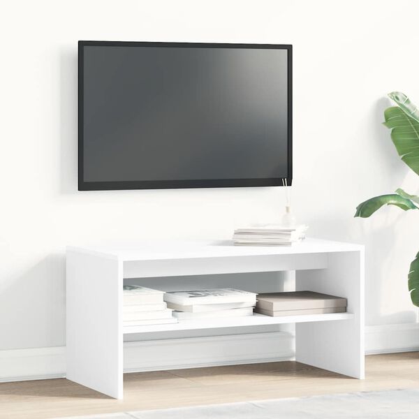 vidaXL M&oacute;vel de TV 80x40x40 cm contraplacado branco
