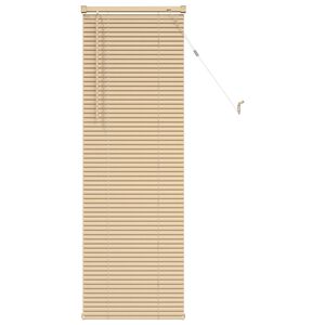 vidaXL Cortina Veneziana Marrom Claro com Padr&atilde;o 150 x 40 cm 25 mm PVC