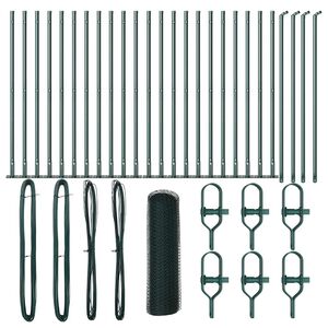 vidaXL Poste de Cerca Verde