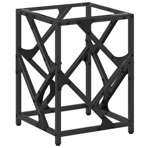 vidaXL Mesa de centro c/ topo em vidro transparente 30x30x41 cm a&ccedil;o