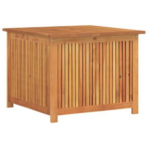 vidaXL Caixa de arruma&ccedil;&atilde;o para jardim 75x75x58 cm ac&aacute;cia maci&ccedil;a