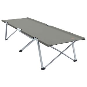 vidaXL Cama de Camping Dobr&aacute;vel Manual Cinzeto 194 x 62,5 x 42,5 cm