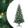 vidaXL &Aacute;rvore de Natal Artificial Pr&eacute;-iluminada Verde 180 cm