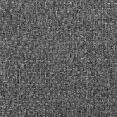 vidaXL Cabeceira de cama c/ abas tecido 163x16x78/88cm cinzento-escuro