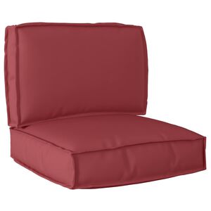vidaXL Conjunto de Almofadas para Palete 2 pcs Vinho Vermelho