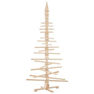 vidaXL &Aacute;rvore de Natal decorativa 210 cm madeira de pinho maci&ccedil;a