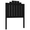 vidaXL Cabeceira de cama 81x4x110 cm pinho maci&ccedil;o preto