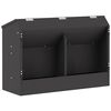 vidaXL Comedouro para Coelhos Preto 64,5 x 25,5 x 45,5 cm 6 kg