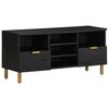 vidaXL M&oacute;vel de TV 100x33x46 cm derivados de madeira preto