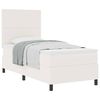vidaXL Cama Box Manual Creme e Branco 203 x 80 x 128 cm