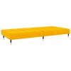 vidaXL Sofá-cama de 2 lugares veludo amarelo