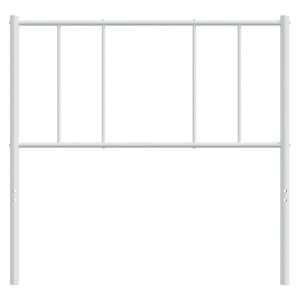 vidaXL Cabeceira de substitui&ccedil;&atilde;o 107 cm metal branco