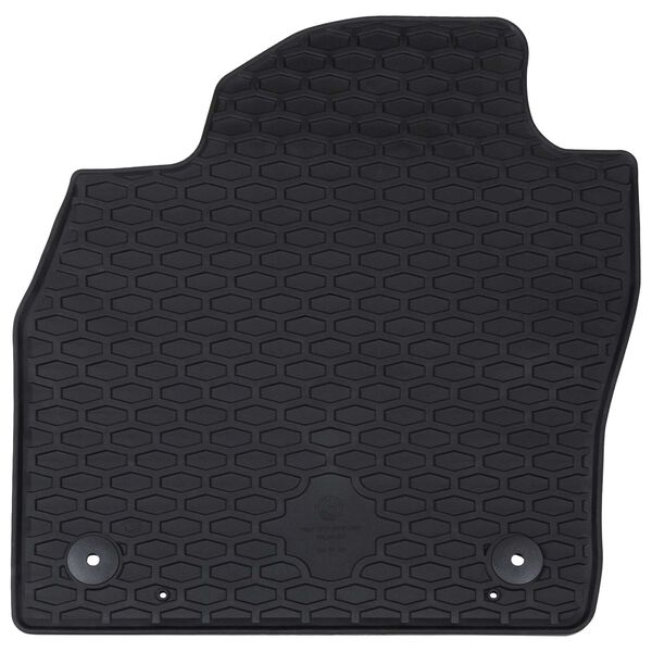 vidaXL Tapete de carro 4 pcs Preto Borracha