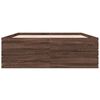 vidaXL Estrutura de cama 140x190cm derivados madeira carvalho castanho