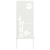 vidaXL Tela de Privacidade para Jardim Fretwork Branco 50 x 140 cm