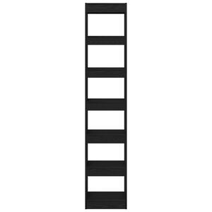 vidaXL Gabinete de Livros Carvalho Preto 40 x 30 x 198 cm