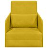 vidaXL Sof&aacute;-Cama Amarelo 65 x 80 x 83 cm Veludo