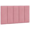 vidaXL Almofad&atilde;o de cabeceira Hanko 90 cm veludo rosa