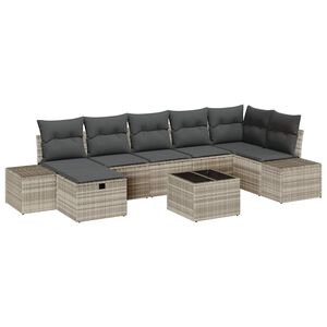 vidaXL Conjunto de Sof&aacute;s 8 unid. vime PE