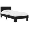 vidaXL Estrutura de Cama com Cabeceira Carvalho Preto 80 x 200 cm
