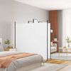 vidaXL Divis&oacute;ria/biombo com 2 pain&eacute;is 348x180 cm tecido branco