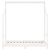 vidaXL Estrutura de cama infantil 2x(70x140) cm pinho maciço branco