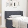 vidaXL Orelha de Cabeceira Cinza Escuro 40 x 23 x 6 cm Veludo