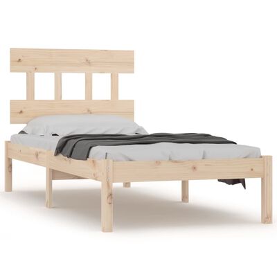 vidaXL Estrutura de cama 90x200 cm madeira maciça