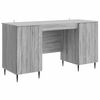 vidaXL Mesa Sonoma Cinzento 142,5 x 50 x 75 cm Derivados de Madeira