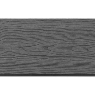 vidaXL Placas de vedação de substituição 9 pcs em WPC 170 cm cinzento