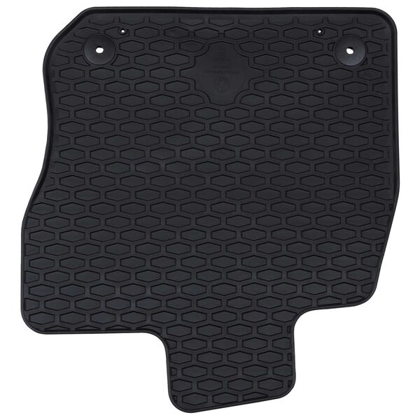 vidaXL Tapete de carro 4 pcs Preto Borracha