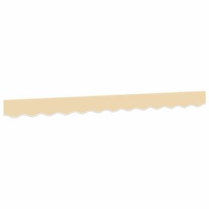 vidaXL Tecido de substitui&ccedil;&atilde;o para sanefa de toldo 300 cm riscas creme