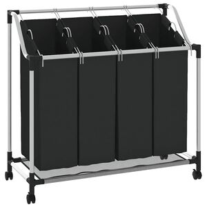 4 x cesto saco para roupa preto