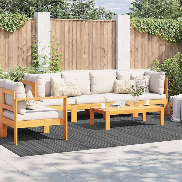 vidaXL Tapete para Outdoor ARAKIL Cinzeto 300 x 400 cm PP