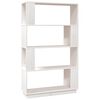 vidaXL Estante/divis&oacute;ria 80x25x132 cm pinho maci&ccedil;o branco