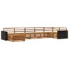 vidaXL Conjunto de Sof&aacute;s para Exterior 7 pcs Natural