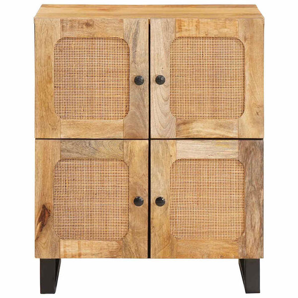 vidaXL Buffet Castanho 60 x 33 x 75 cm Madeira de manga maci&ccedil;a