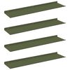vidaXL Prateleira Flutuante 4 pcs Verde Oliva 80 x 18 x 2,5 cm A&ccedil;o