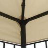 vidaXL Gazebo com cordões de luzes LED 3x3 m cor creme