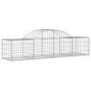 vidaXL Cestos gabião arqueados 40pcs 200x50x40/60 cm ferro galvanizado