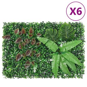 &nbsp;vidaXL Veda&ccedil;&atilde;o de plantas artificiais&nbsp;6 pcs 40x60 cm verde