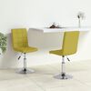 vidaXL Cadeiras de jantar girat&oacute;rias 2 pcs tecido verde
