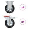vidaXL 8 pcs rodas 160 mm