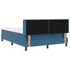 vidaXL Cama Box com colch&atilde;o Azul Escuro 200 x 160 cm Veludo