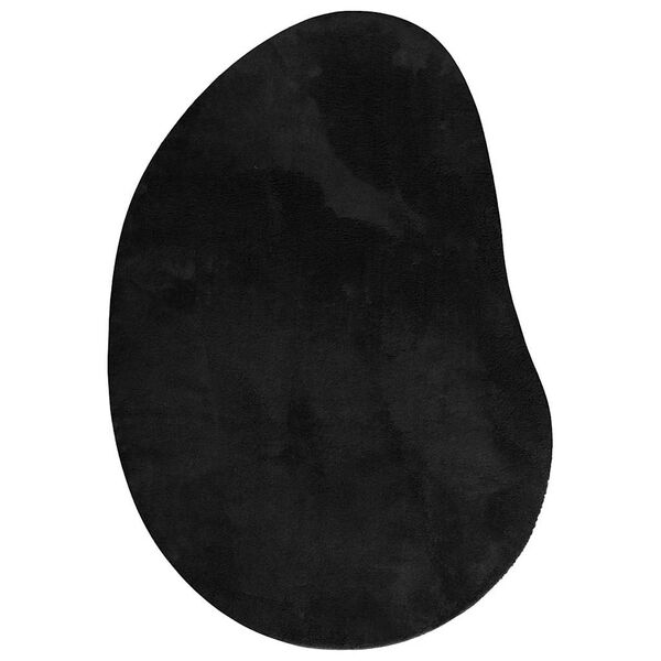 vidaXL Tapete Preto 100 x 200 cm Poli&eacute;ster