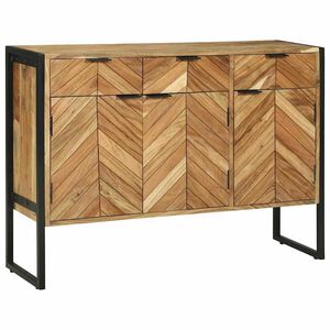 vidaXL Buffet 100 x 30 x 75 cm Madeira de ac&aacute;cia maci&ccedil;a