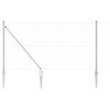 vidaXL Poste de Cerca Prateado 50 x 1 m (malha de 25 mm) A&ccedil;o