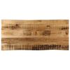 vidaXL Tampo de mesa c/ borda viva 90x40x3,8cm mangueira &aacute;spera maci&ccedil;a