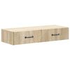 vidaXL Mesa Lateral de Parede Carvalho Sonoma 87,5 x 34,5 x 17 cm