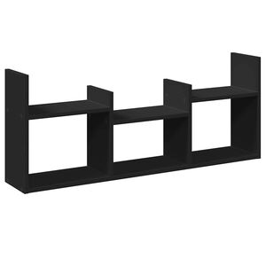 vidaXL Arm&aacute;rio de parede 100x18x40 cm derivados de madeira preto